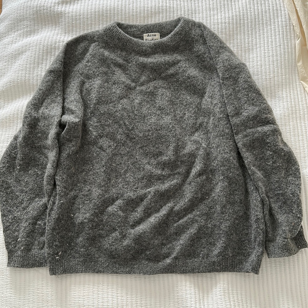 Acne studios grey mohair sweater- size Small